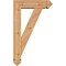 Ekena Millwork Traditional Arts and Crafts Smooth Bracket w/ Offset Brace, Western Red Cedar, 5 1/2"W x 18"D x 30"H BKT0604X18X30TRA03SWR - alternate 3